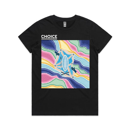 CHOICE RAP | Women's t-shirt with white logo