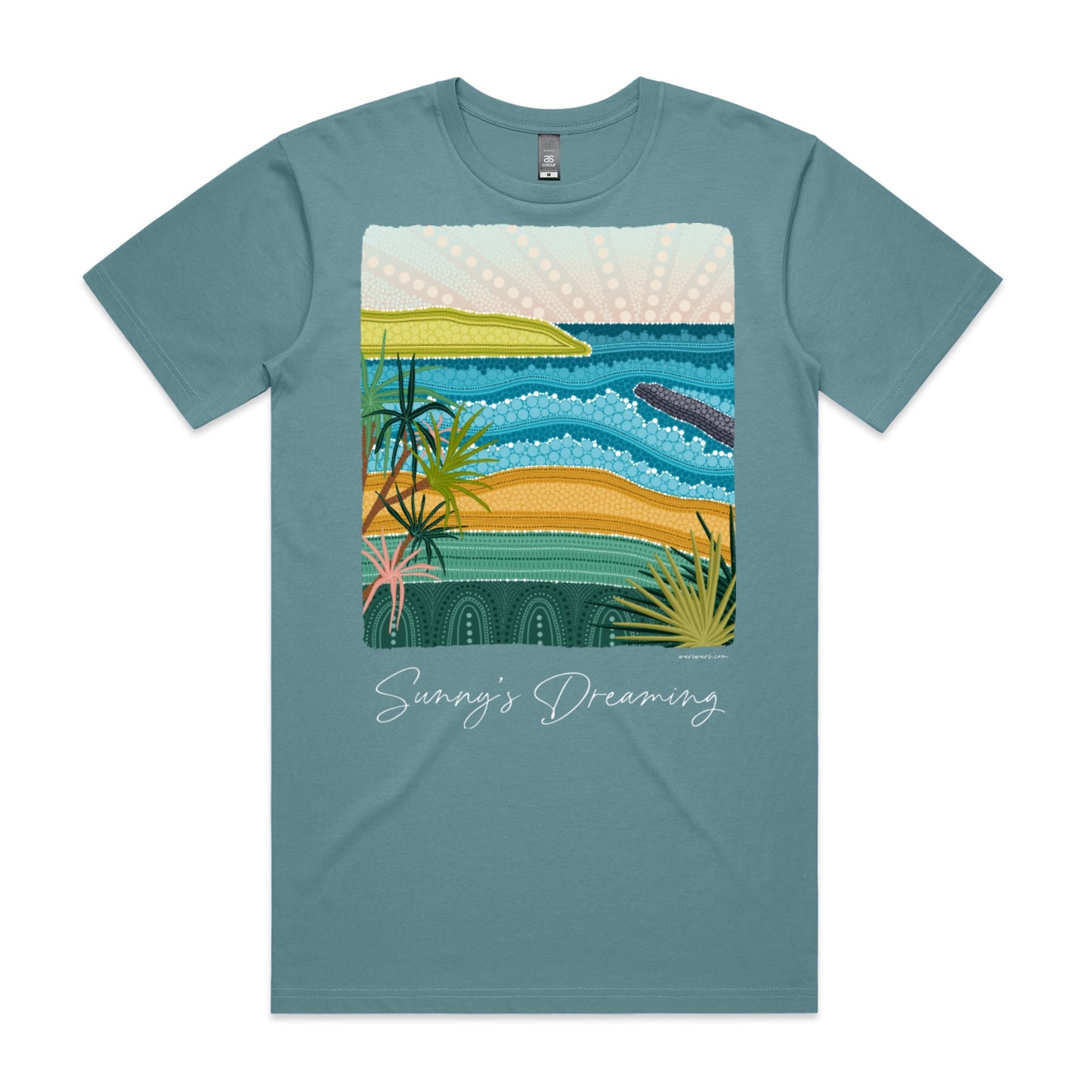 Sunny's Dreaming | Men's t-shirt with white text