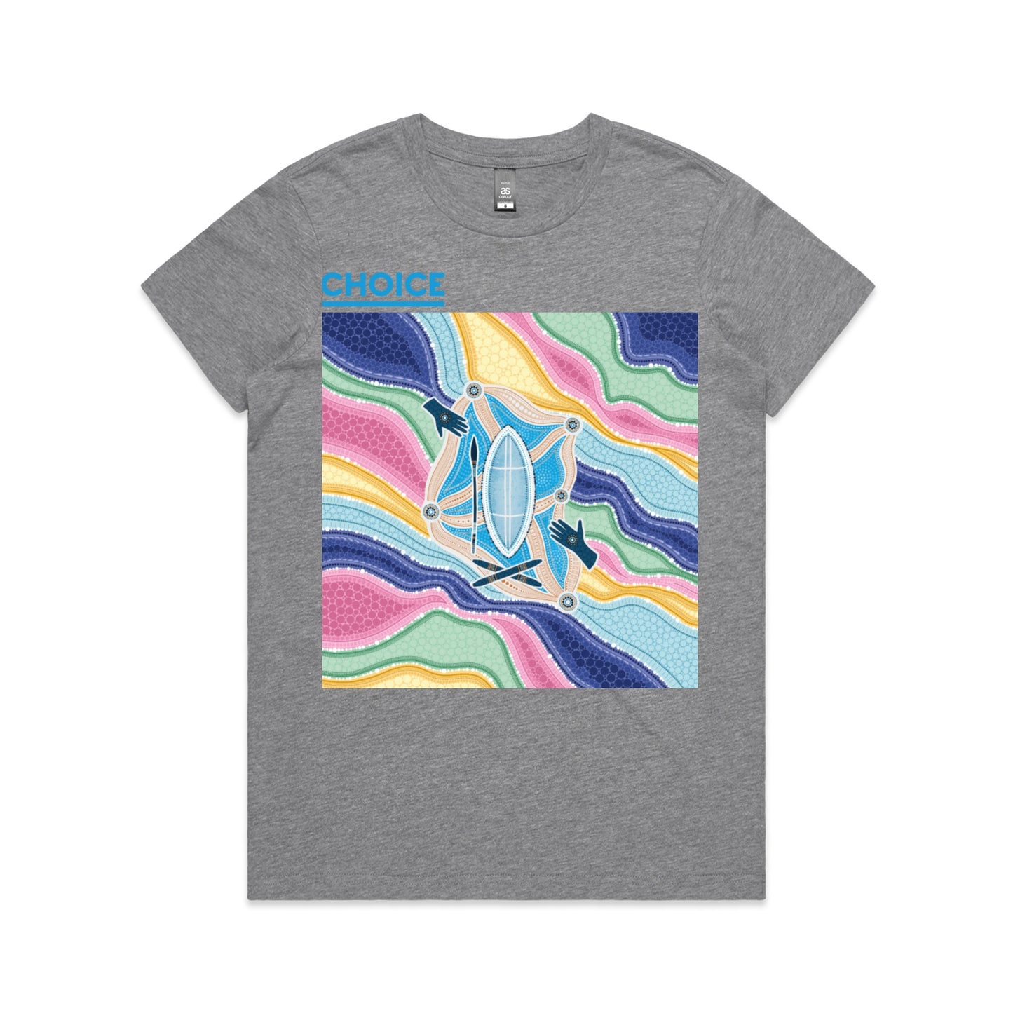 CHOICE RAP | Women's t-shirt with blue logo