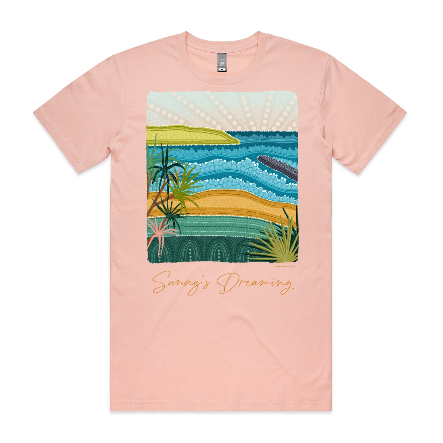 Sunny's Dreaming | Men's t-shirt with orange text