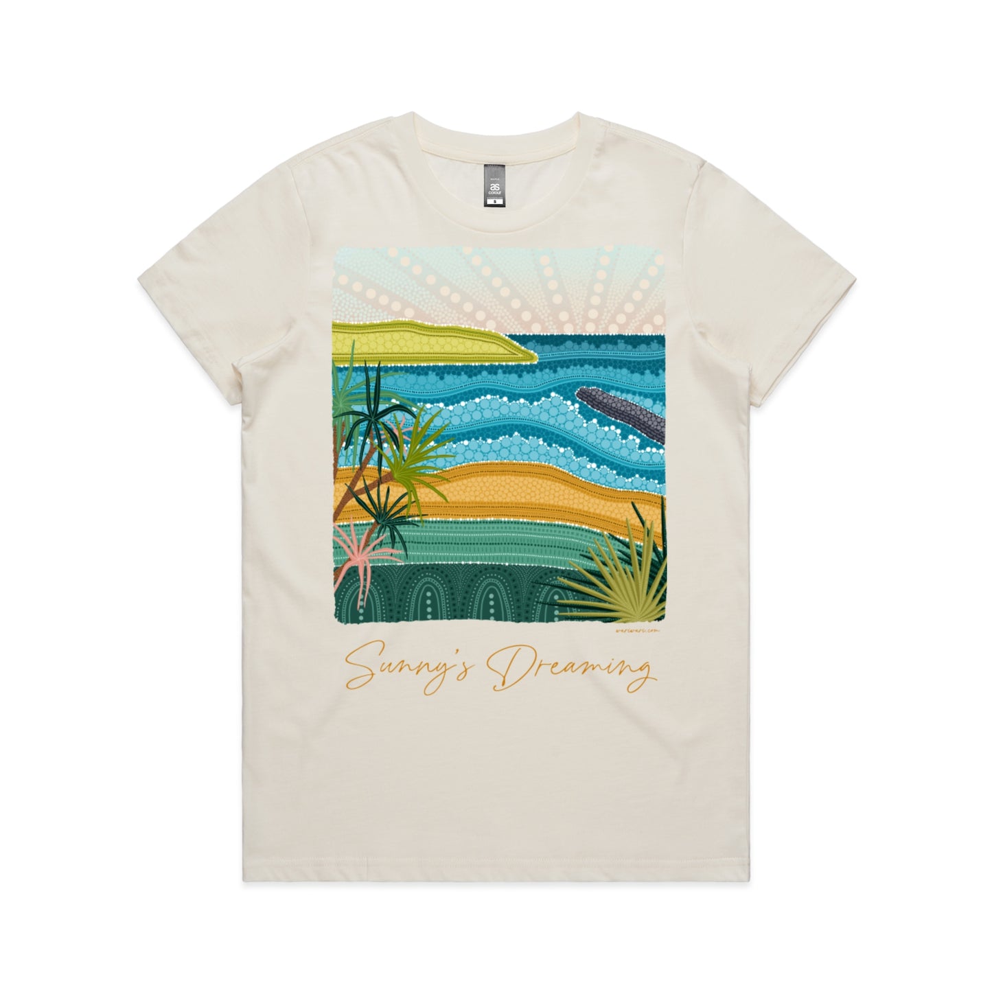 Sunny's Dreaming | Women's t-shirt with orange text
