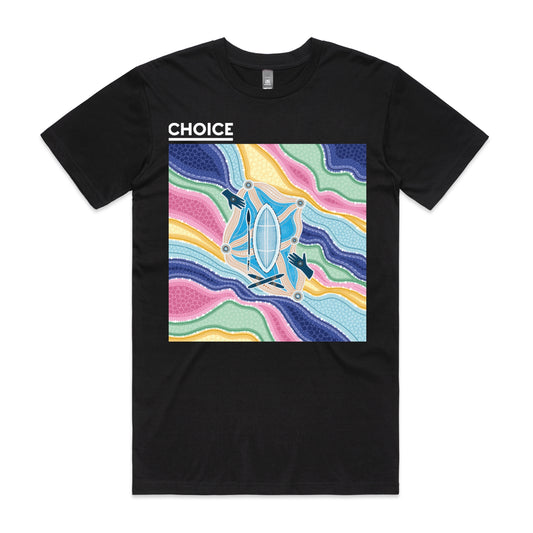 CHOICE RAP | Men's t-shirt with white logo