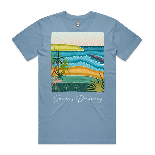 Sunny's Dreaming | Men's t-shirt with white text