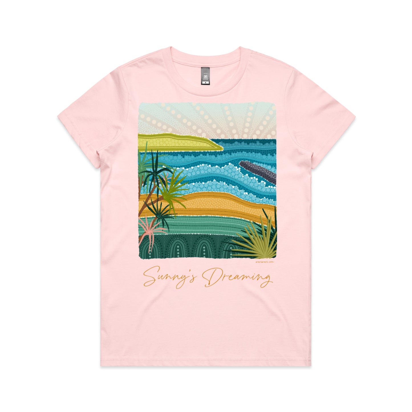 Sunny's Dreaming | Women's t-shirt with orange text