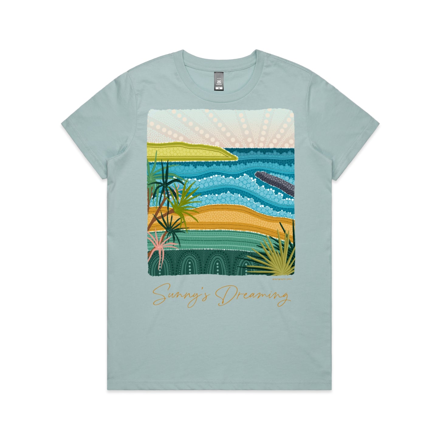 Sunny's Dreaming | Women's t-shirt with orange text