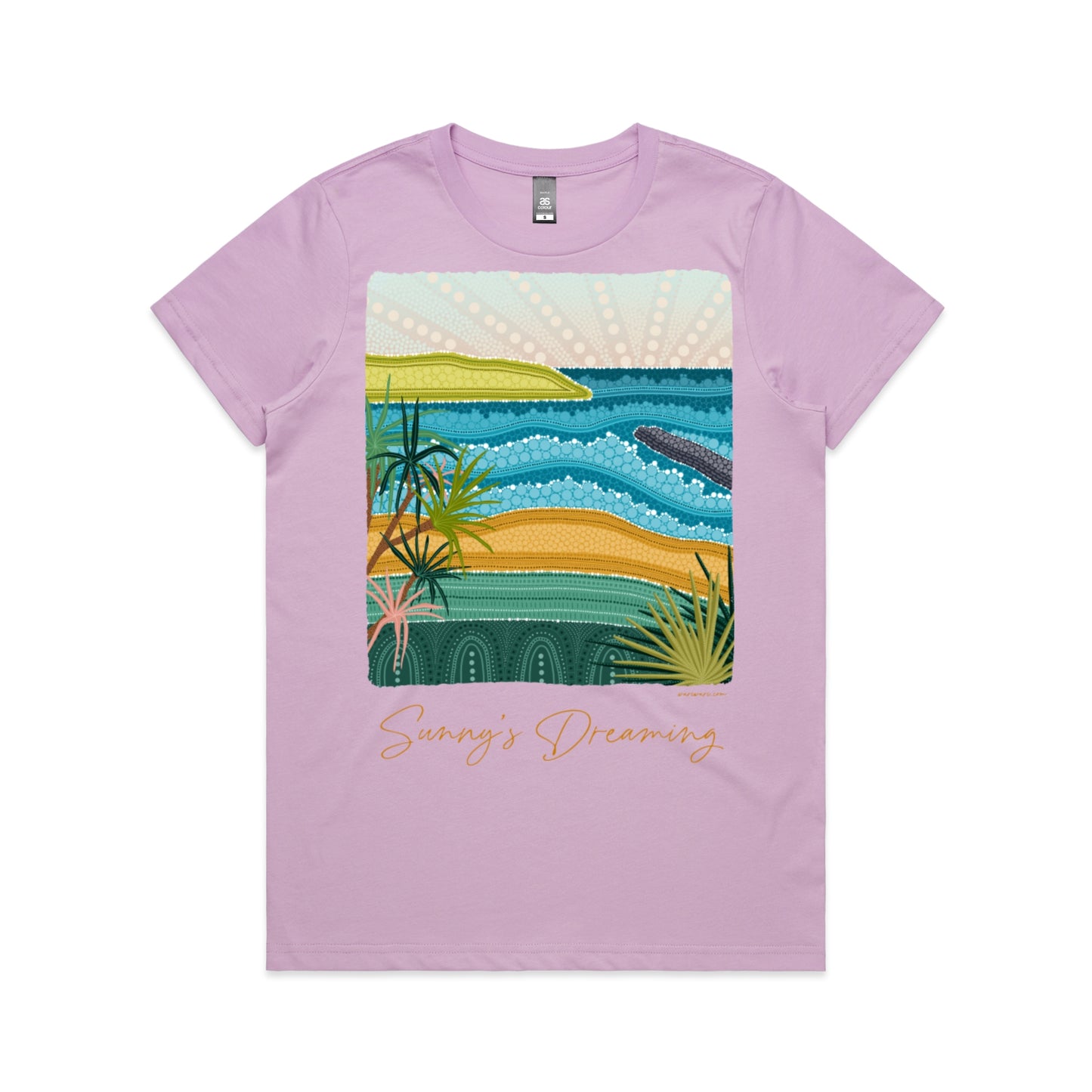 Sunny's Dreaming | Women's t-shirt with orange text