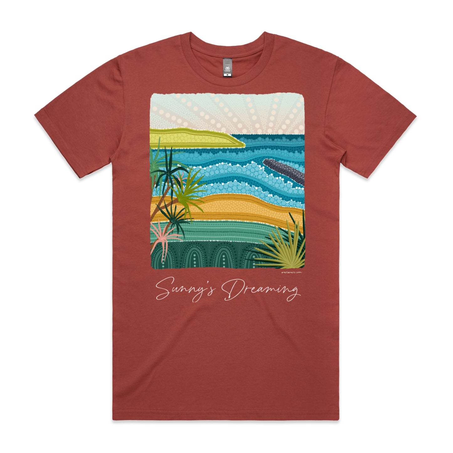 Sunny's Dreaming | Men's t-shirt with white text