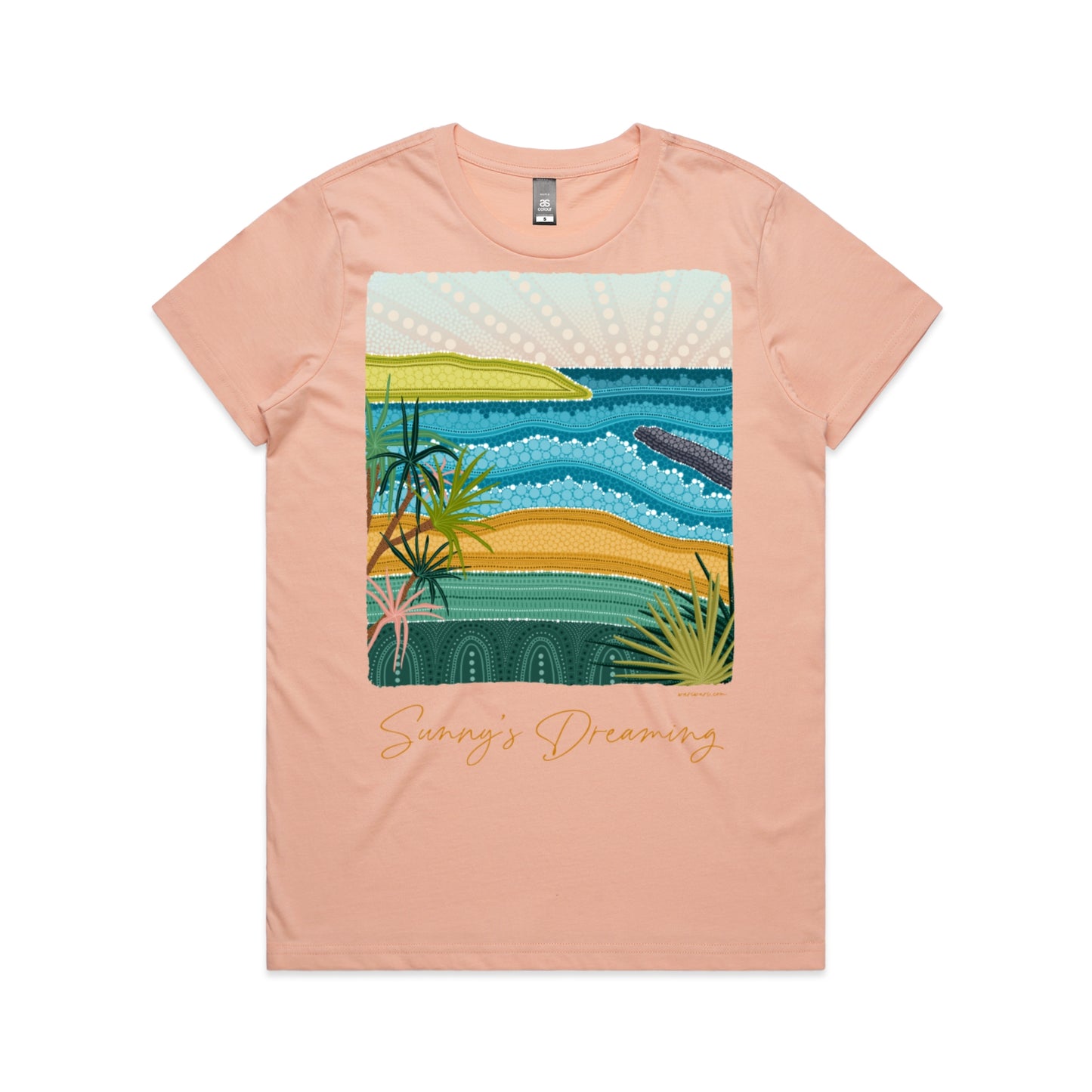Sunny's Dreaming | Women's t-shirt with orange text