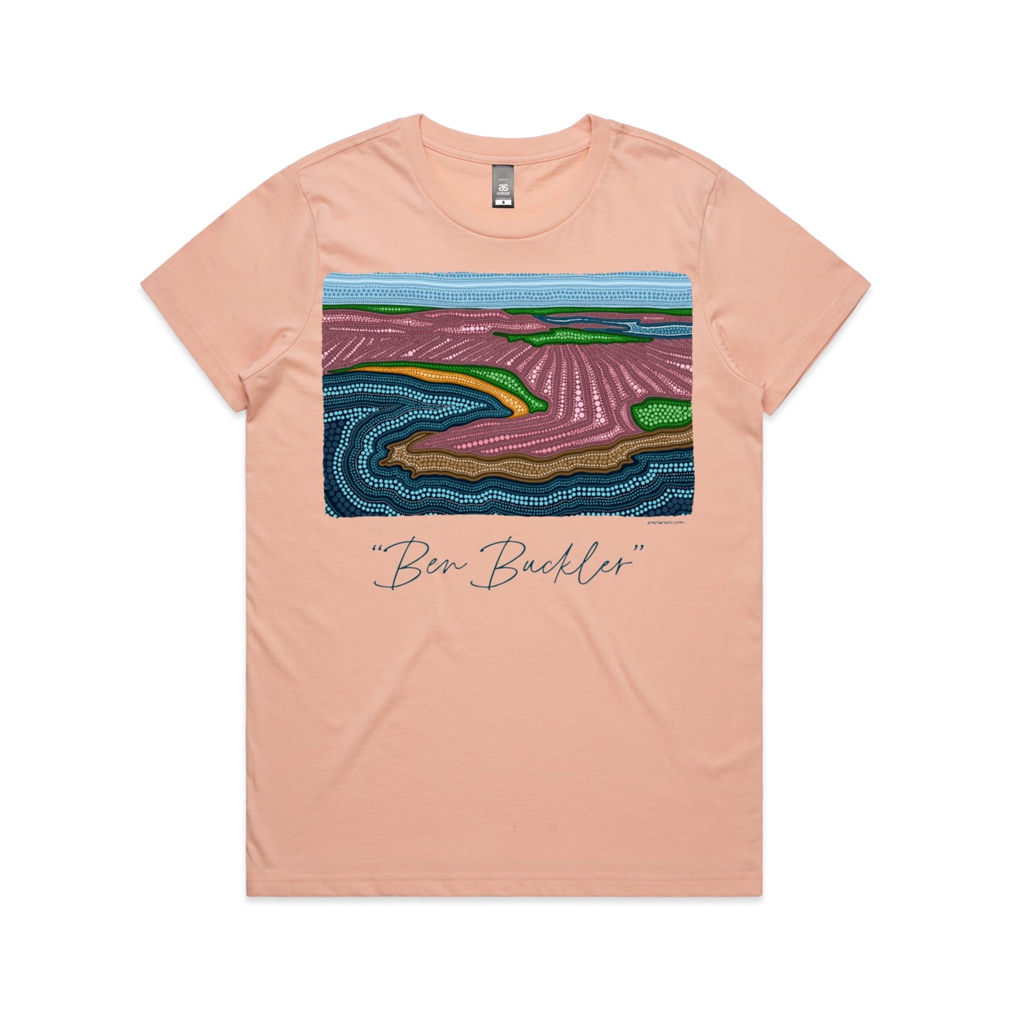 Ben Buckler | Women's t-shirt with navy text