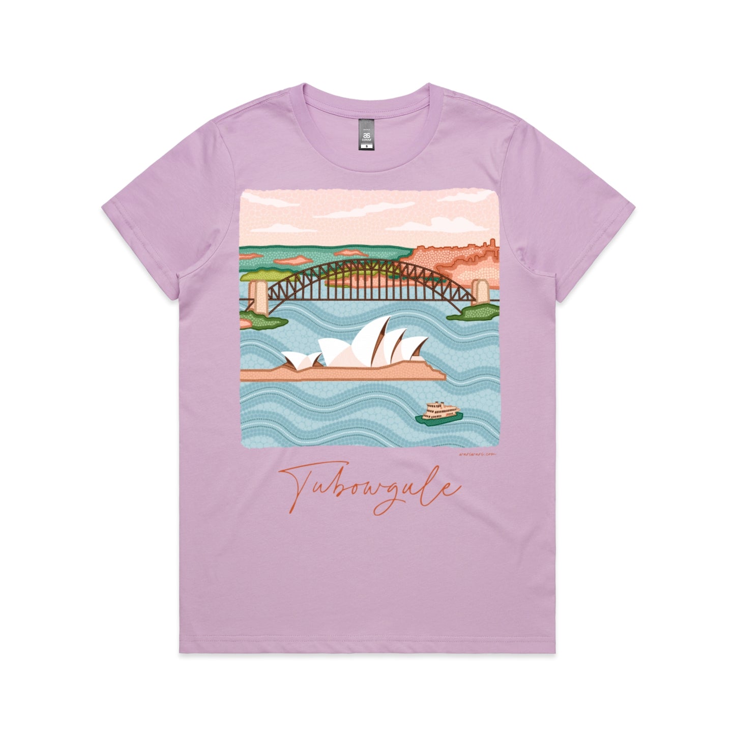 Tubowgule | Women's t-shirt with terracotta text