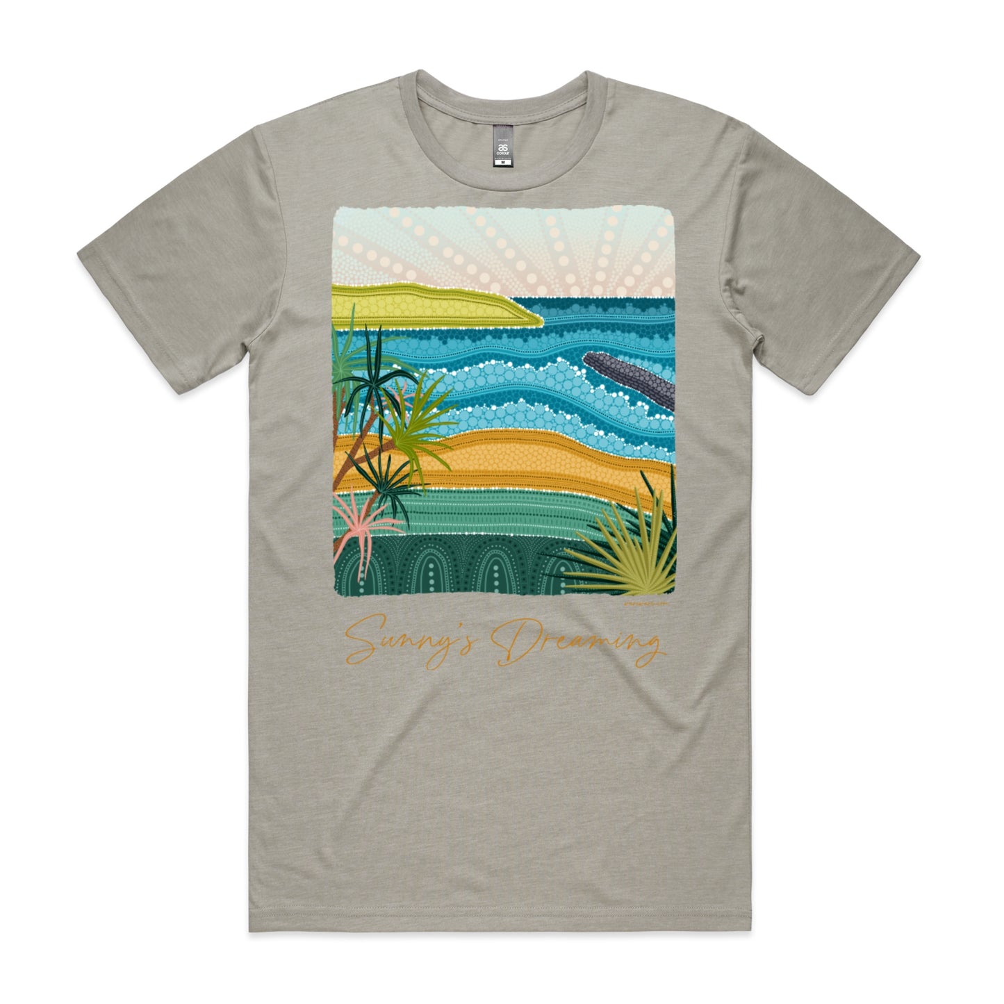 Sunny's Dreaming | Men's t-shirt with orange text