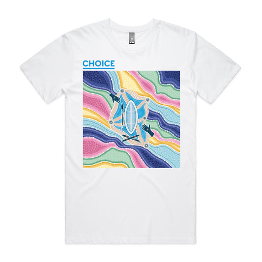 CHOICE RAP | Men's t-shirt with blue logo