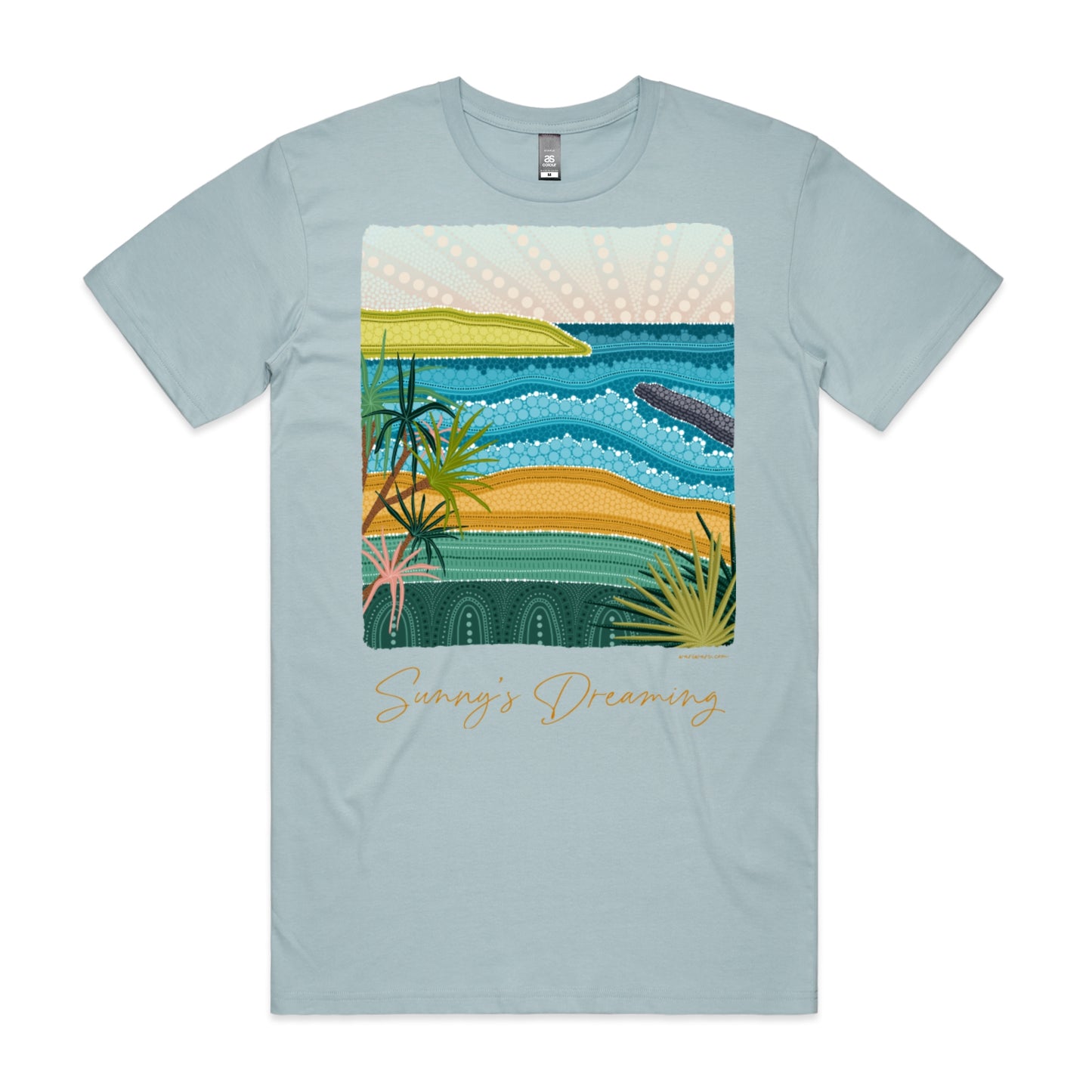 Sunny's Dreaming | Men's t-shirt with orange text