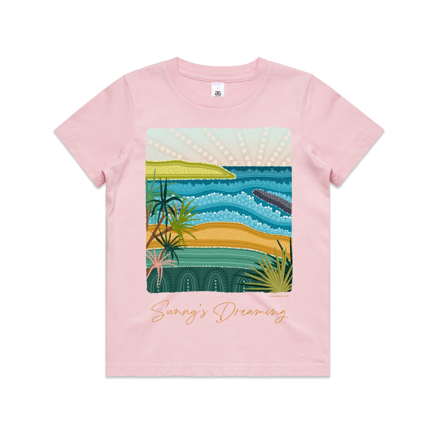 Sunny's Dreaming | Kid's t-shirt with orange text