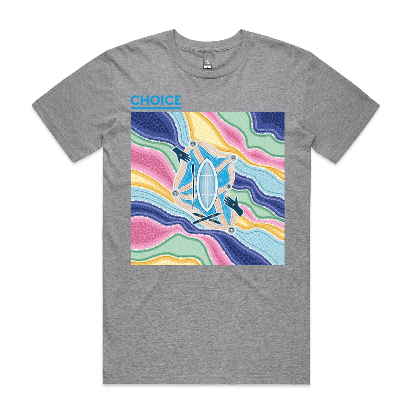 CHOICE RAP | Men's t-shirt with blue logo