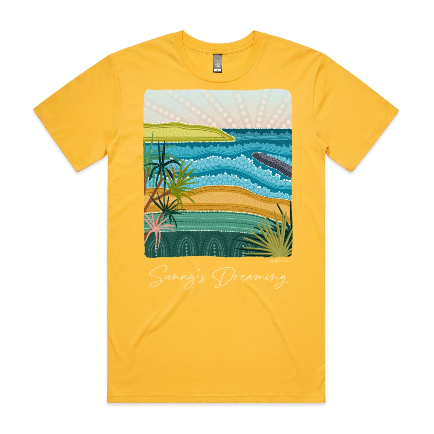 Sunny's Dreaming | Men's t-shirt with white text