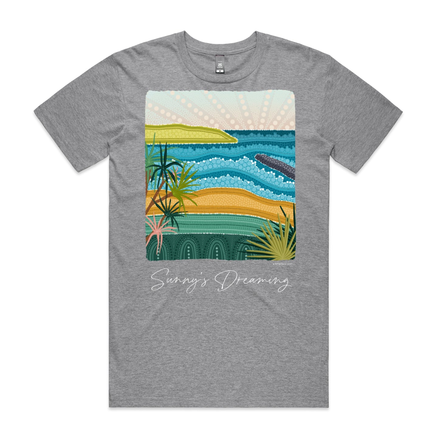 Sunny's Dreaming | Men's t-shirt with white text