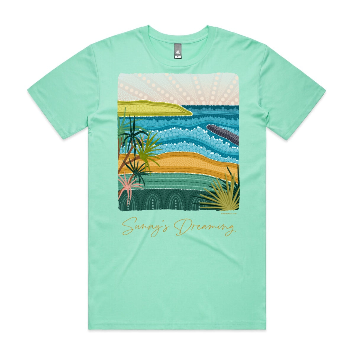 Sunny's Dreaming | Men's t-shirt with orange text