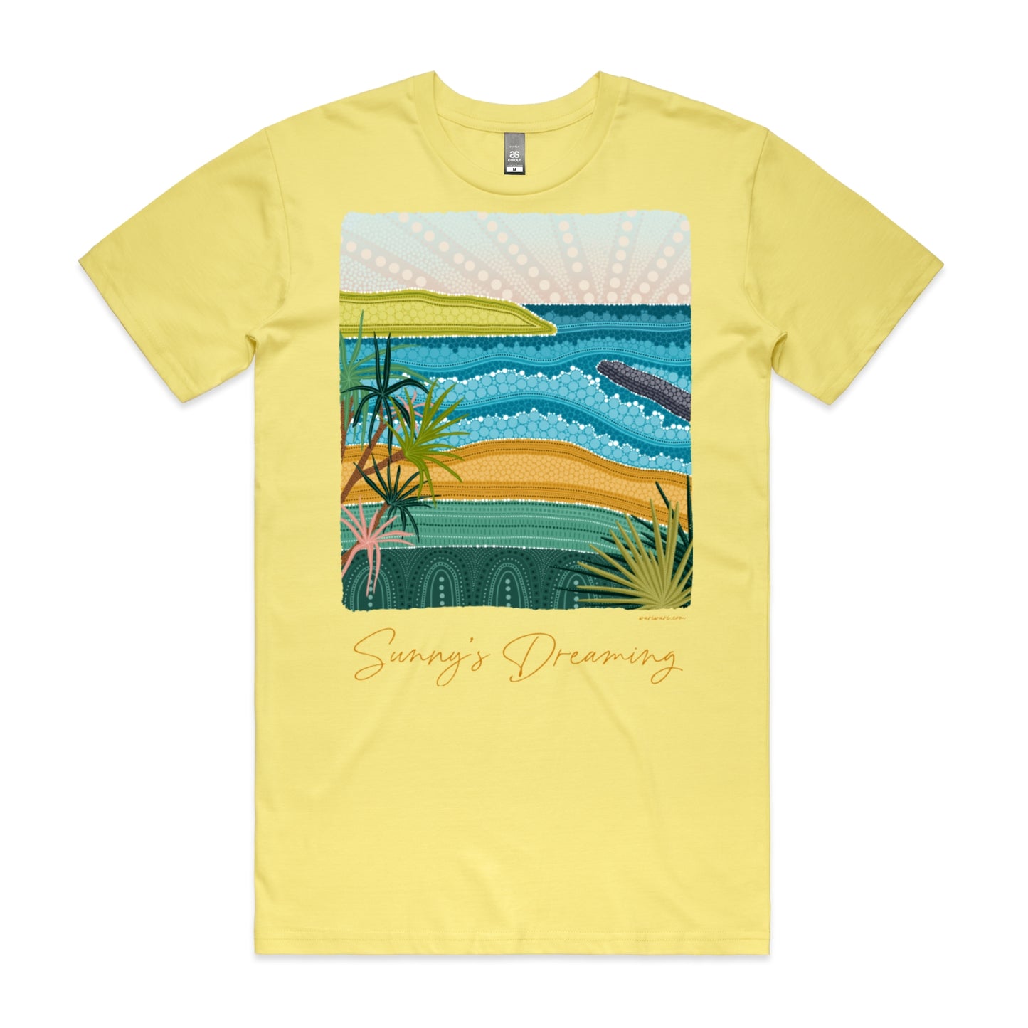 Sunny's Dreaming | Men's t-shirt with orange text