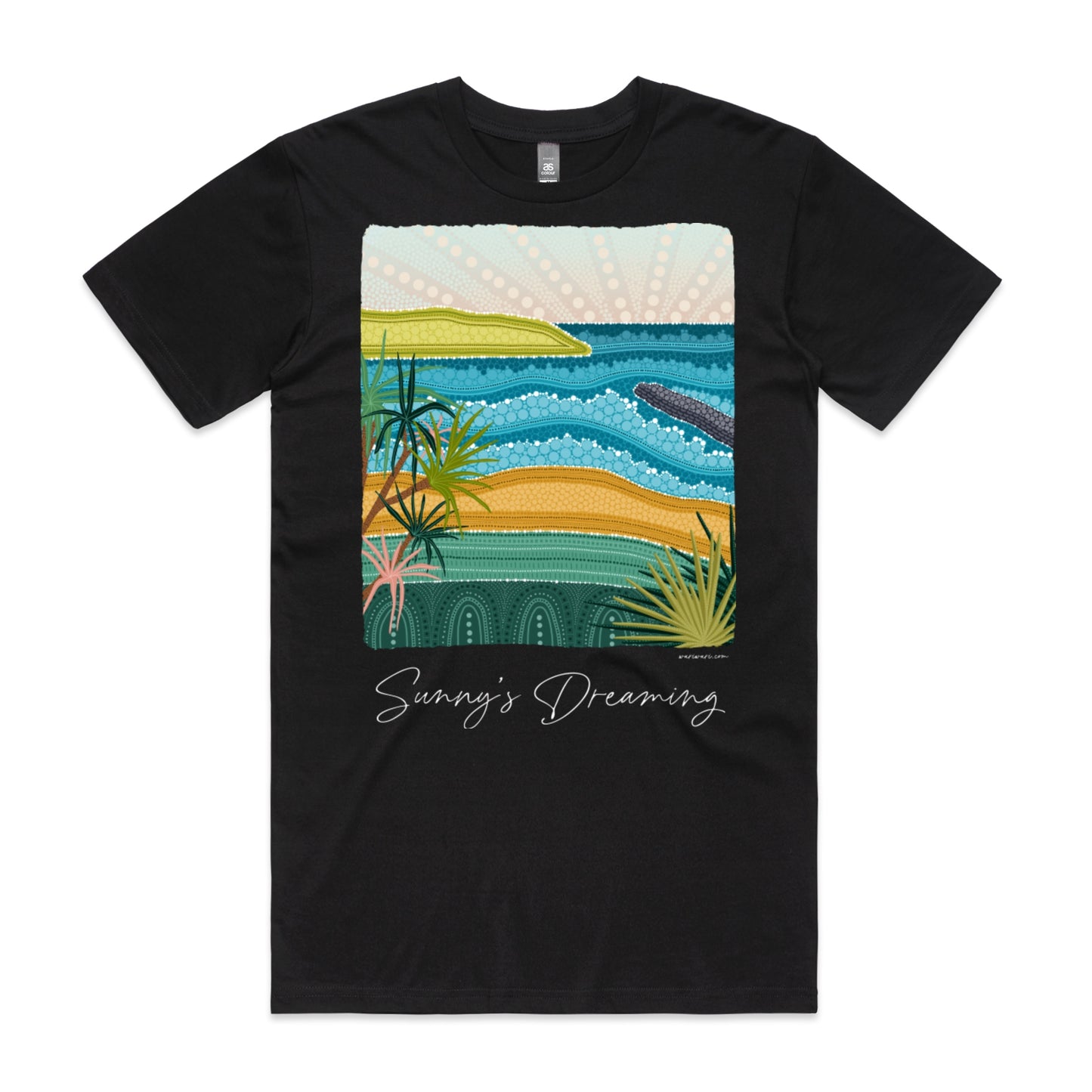 Sunny's Dreaming | Men's t-shirt with white text