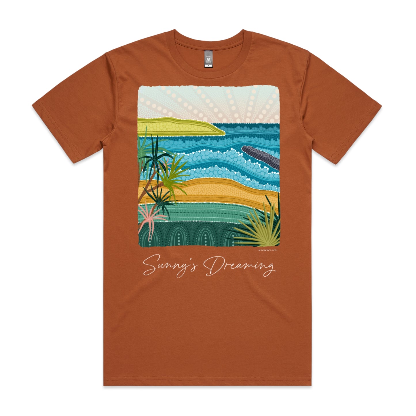 Sunny's Dreaming | Men's t-shirt with white text