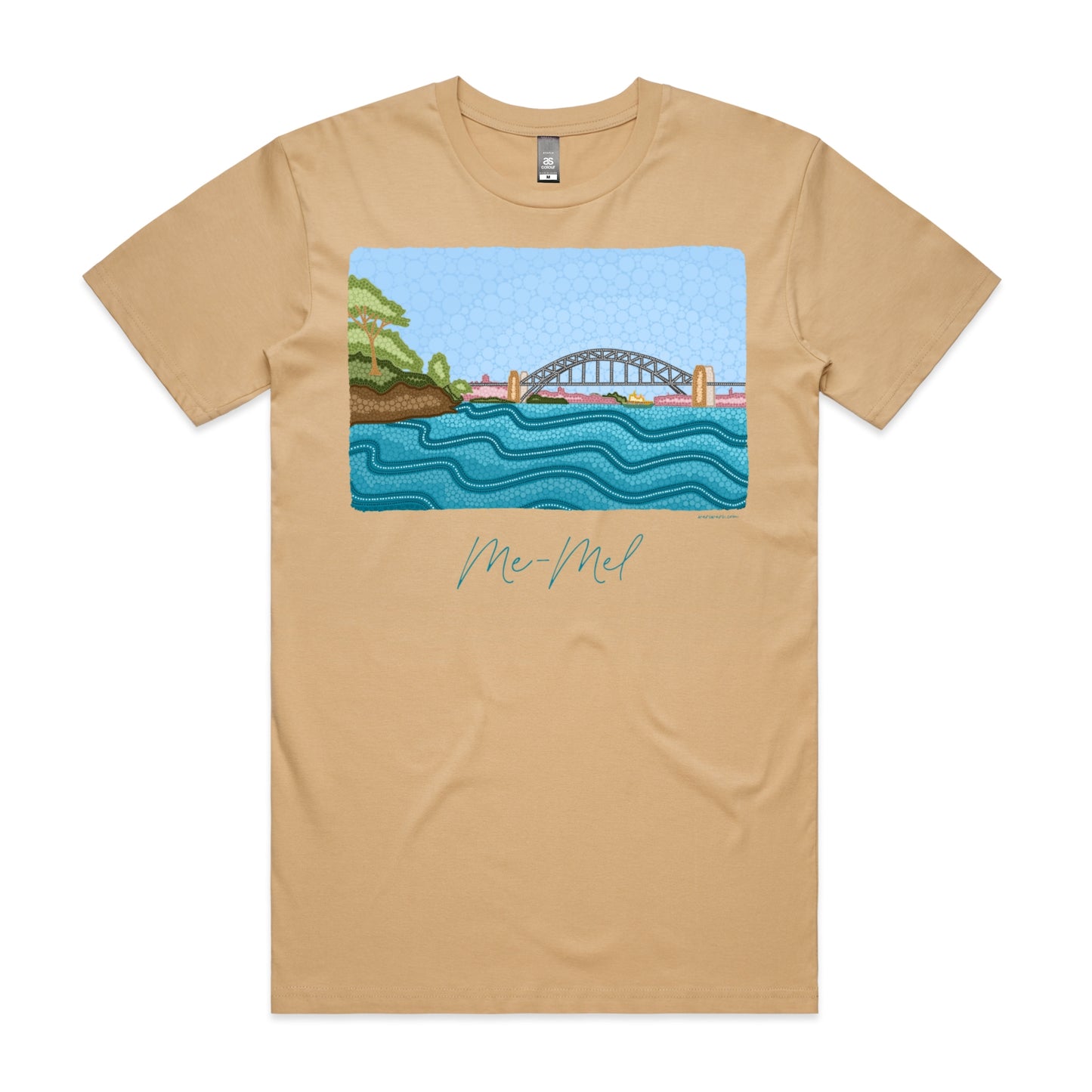 Me-Mel | Men's t-shirt with teal text