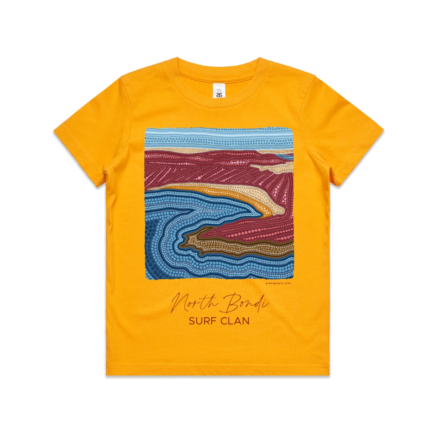 North Bondi Surf Clan | Kid's t-shirt with maroon text