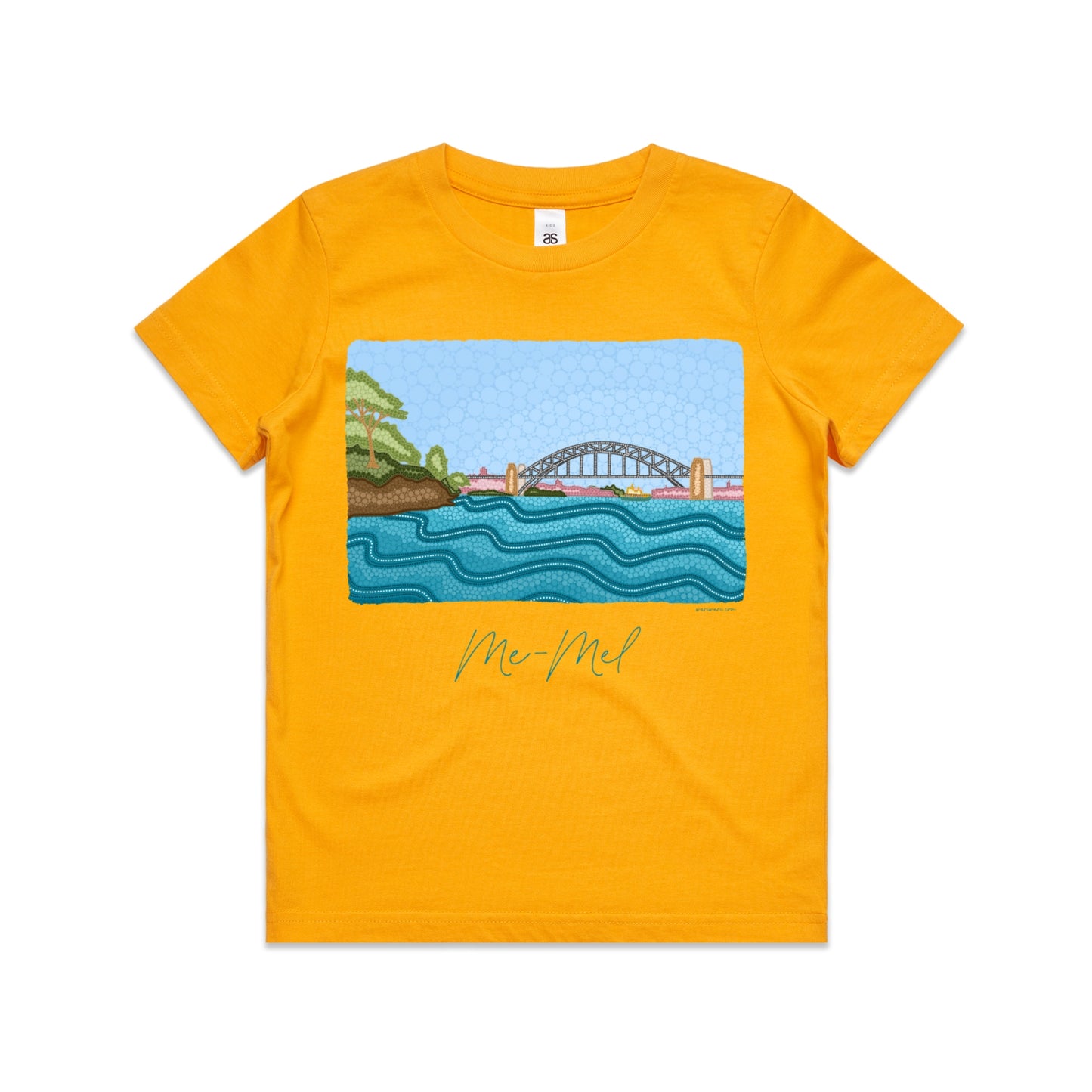 Me-Mel | Kid's t-shirt with teal text