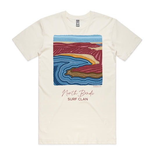 North Bondi Surf Clan | Men's t-shirt with maroon text