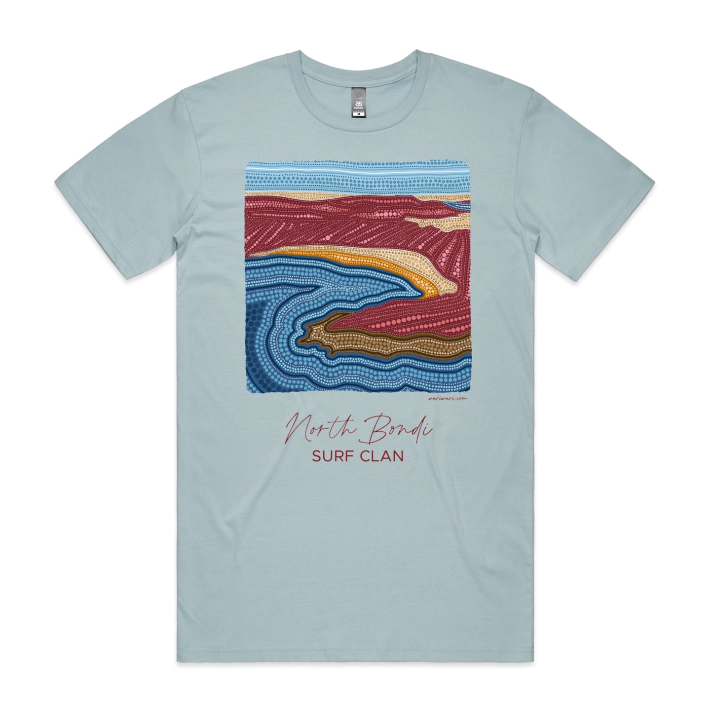 North Bondi Surf Clan | Men's t-shirt with maroon text