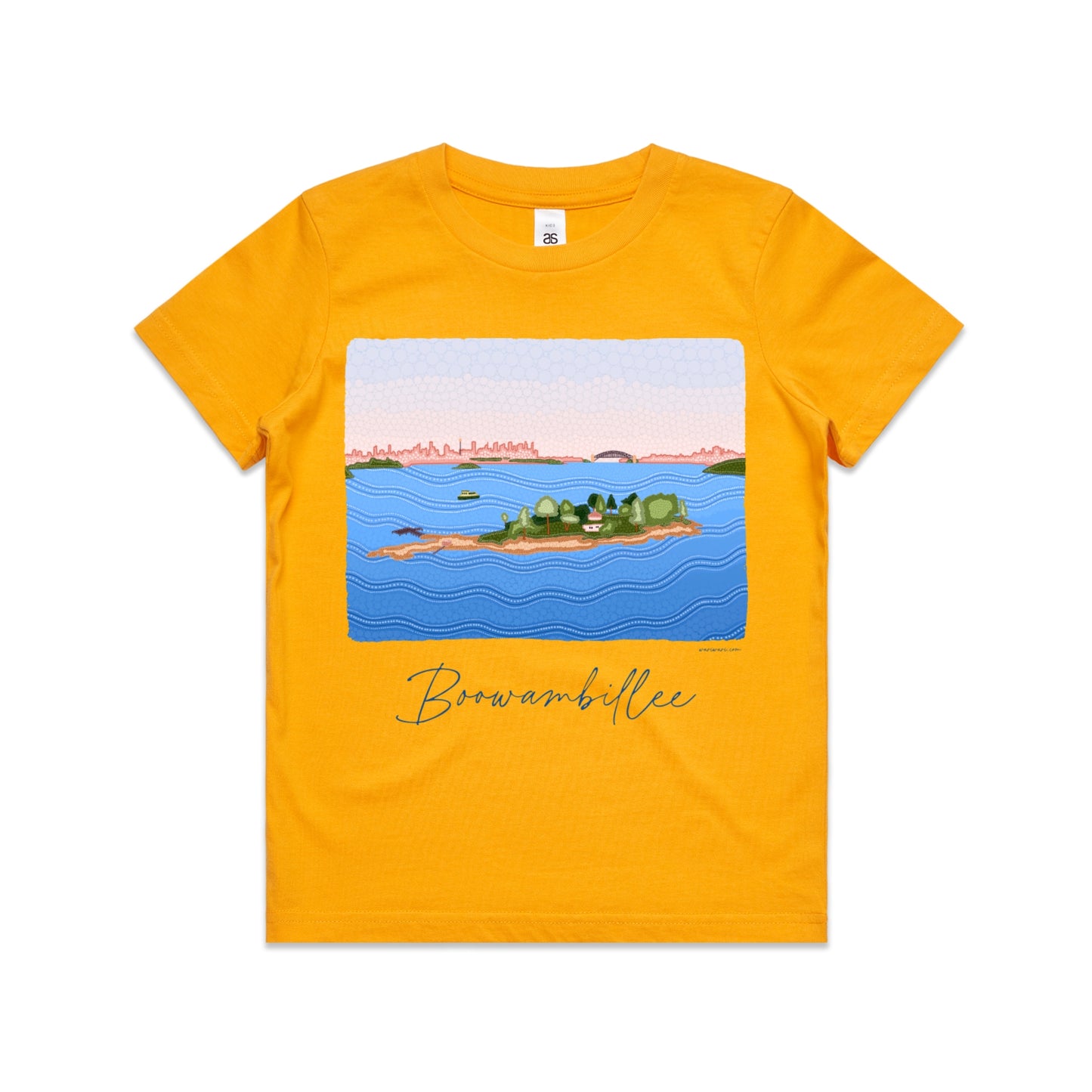 Boowambillee | Kid's t-shirt with blue text