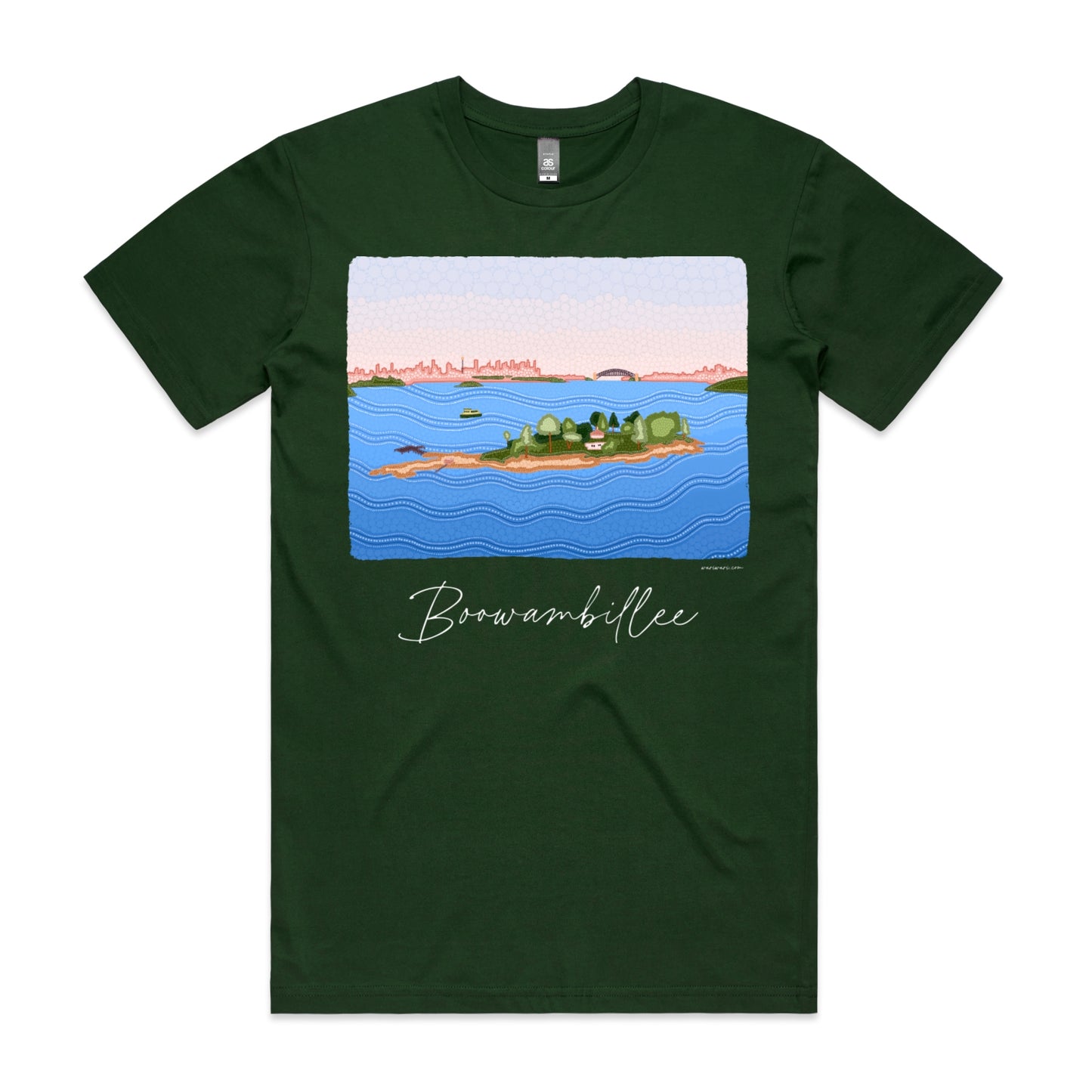 Boowambillee | Men's t-shirt with white text