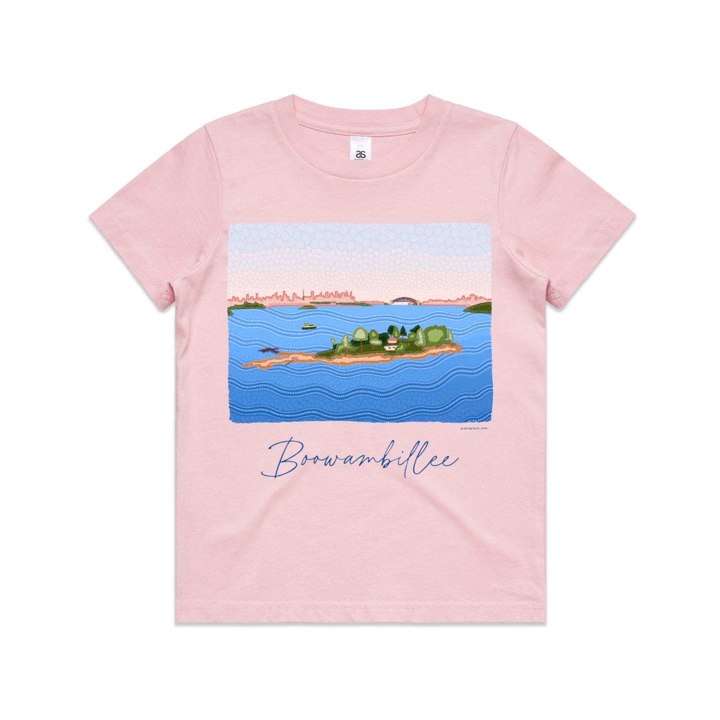 Boowambillee | Kid's t-shirt with blue text