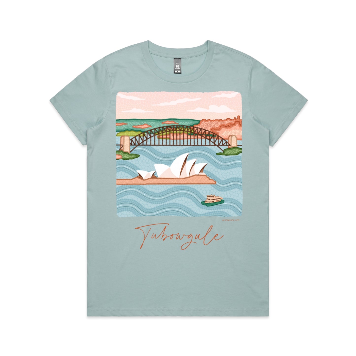 Tubowgule | Women's t-shirt with terracotta text