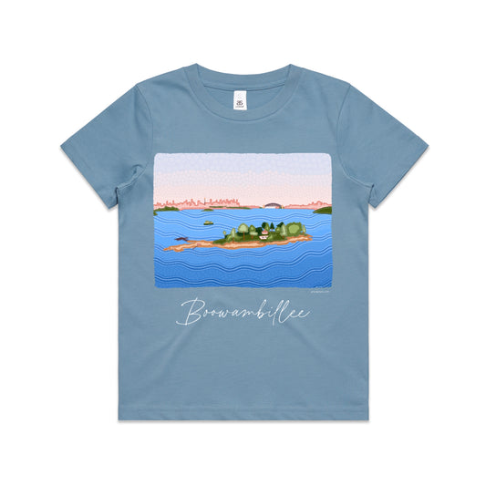 Boowambillee | Kid's t-shirt with white text