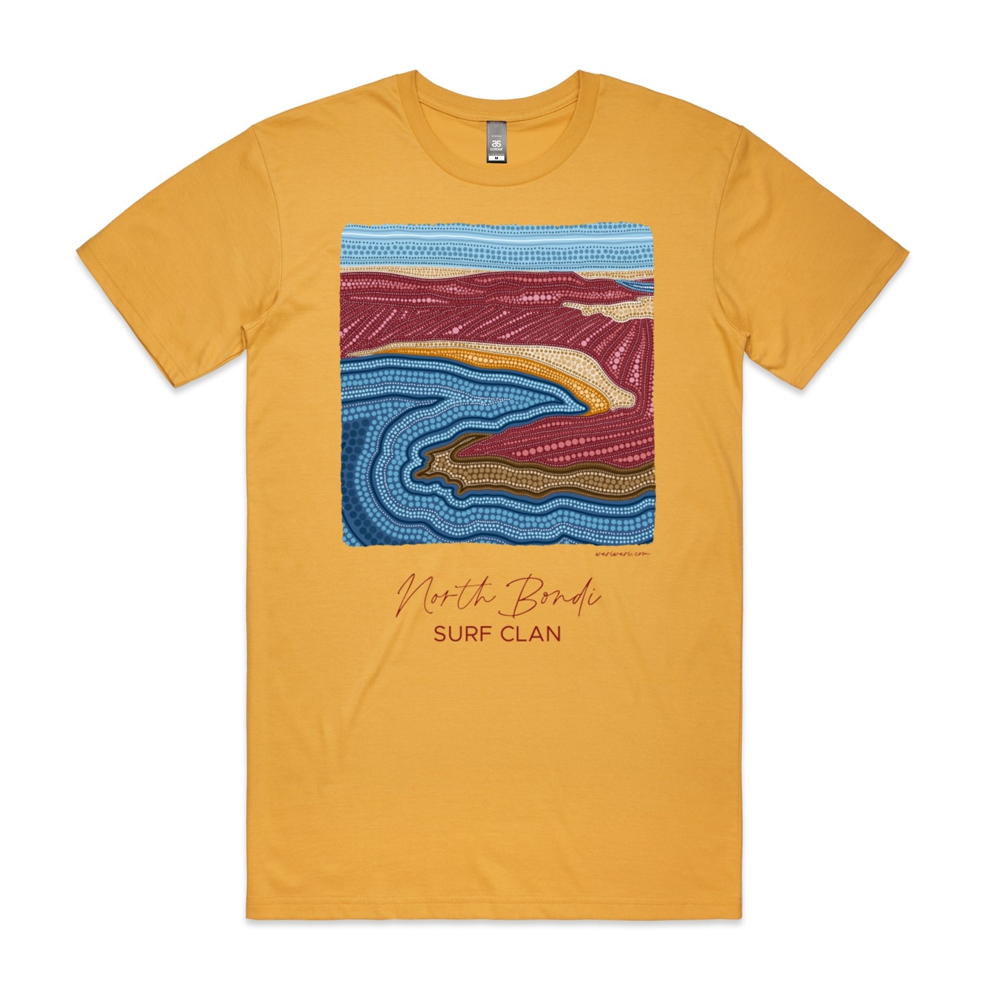 North Bondi Surf Clan | Men's t-shirt with maroon text