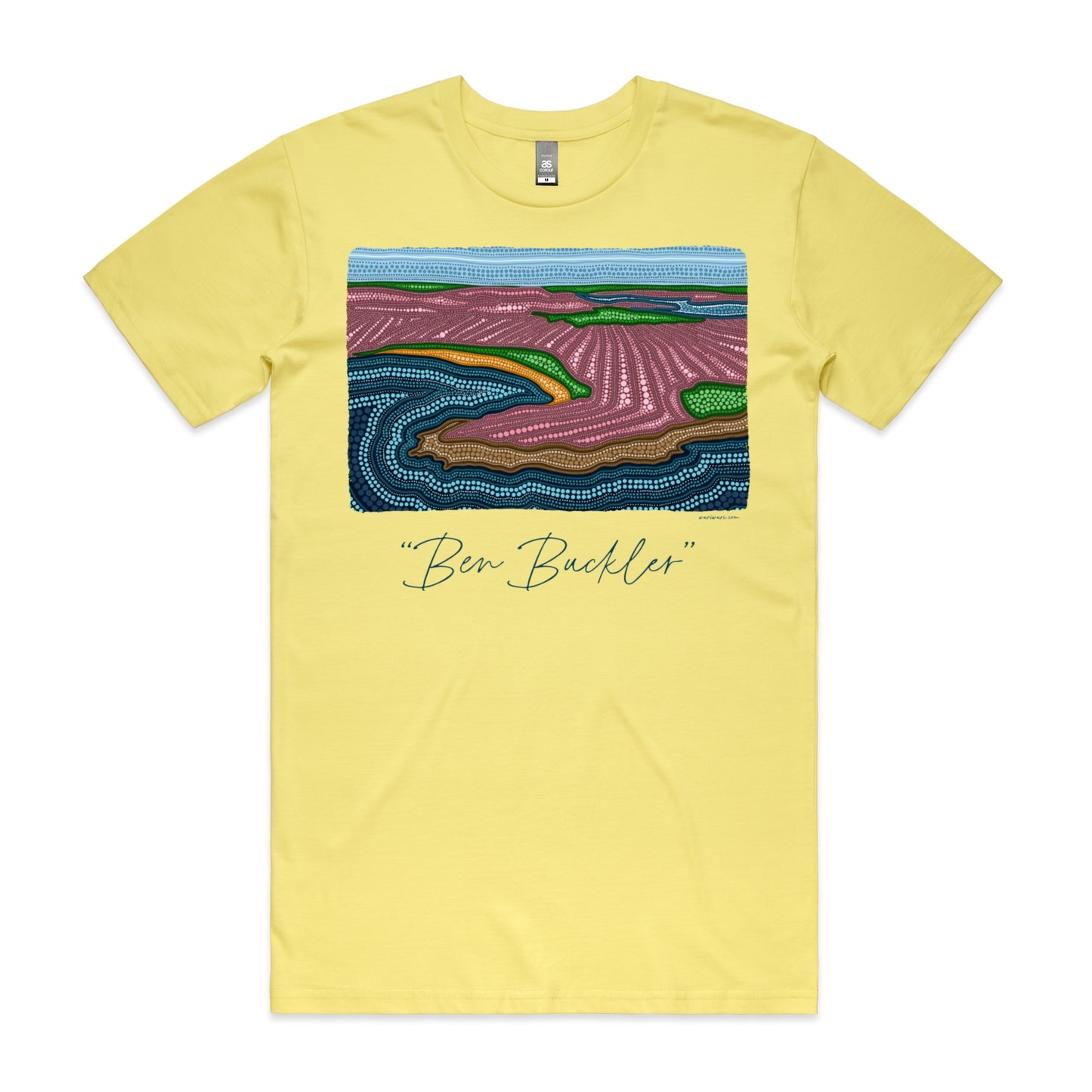 Ben Buckler | Men's t-shirt with navy text