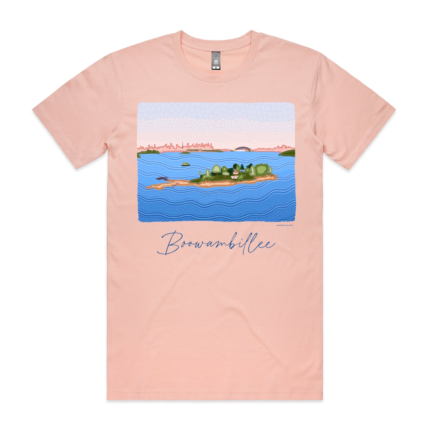 Boowambillee | Men's t-shirt with blue text