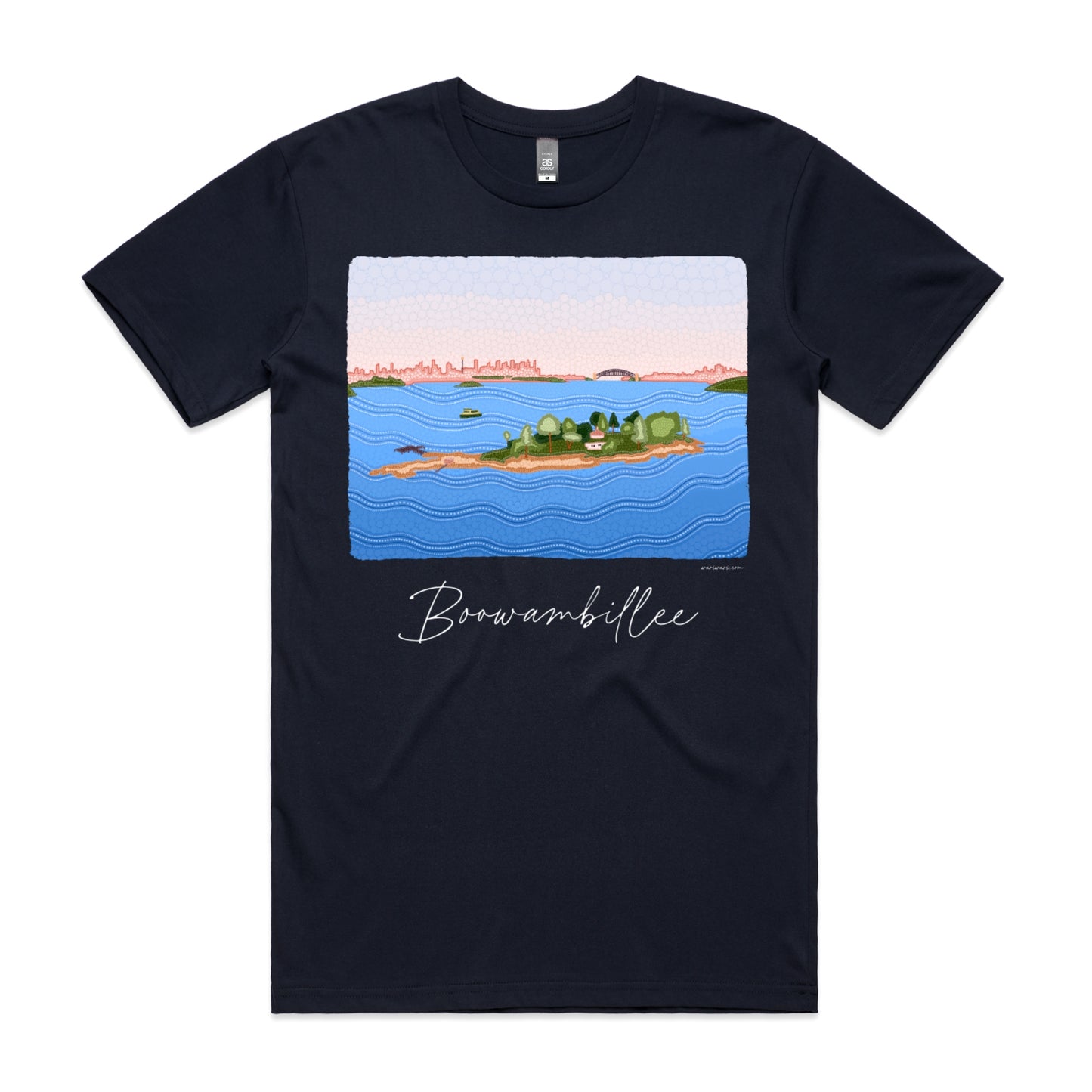 Boowambillee | Men's t-shirt with white text