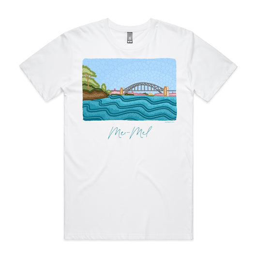 Me-Mel | Men's t-shirt with teal text