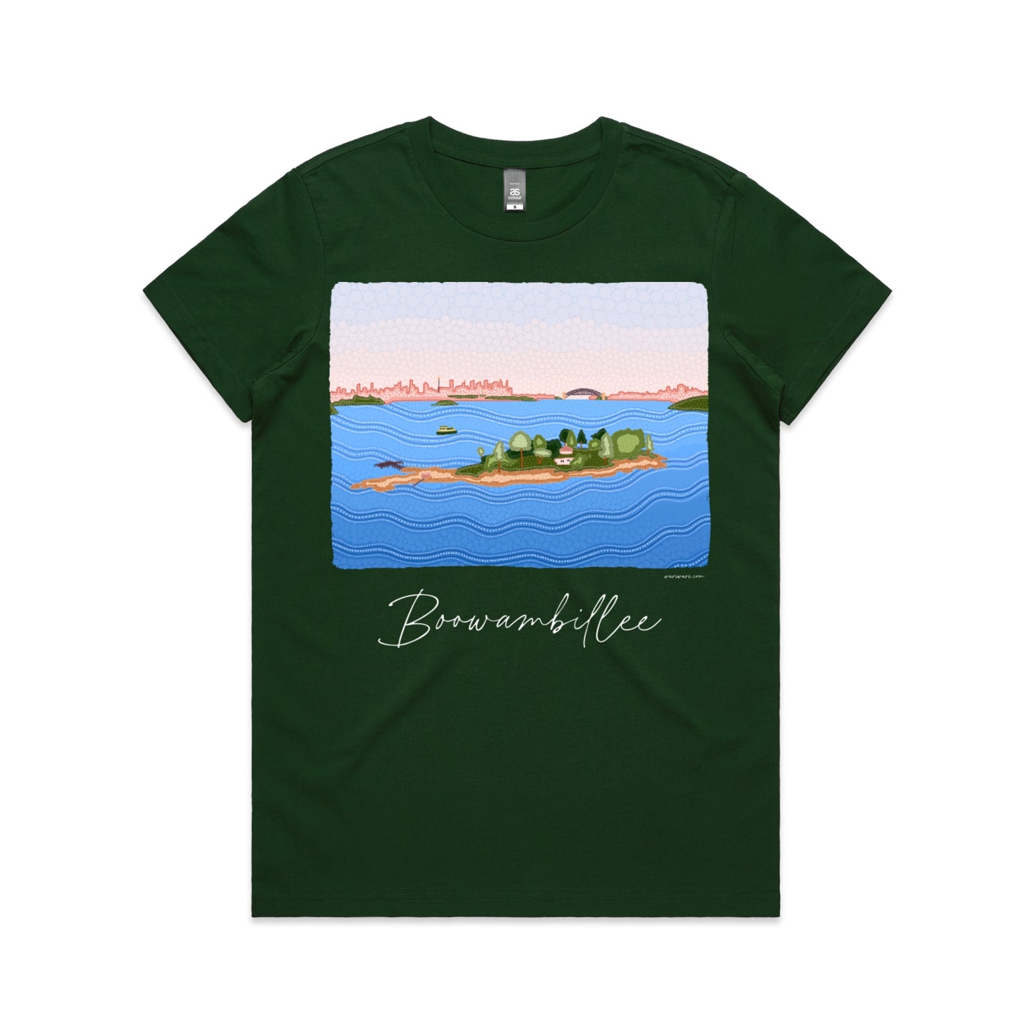 Boowambillee | Women's t-shirt with white text