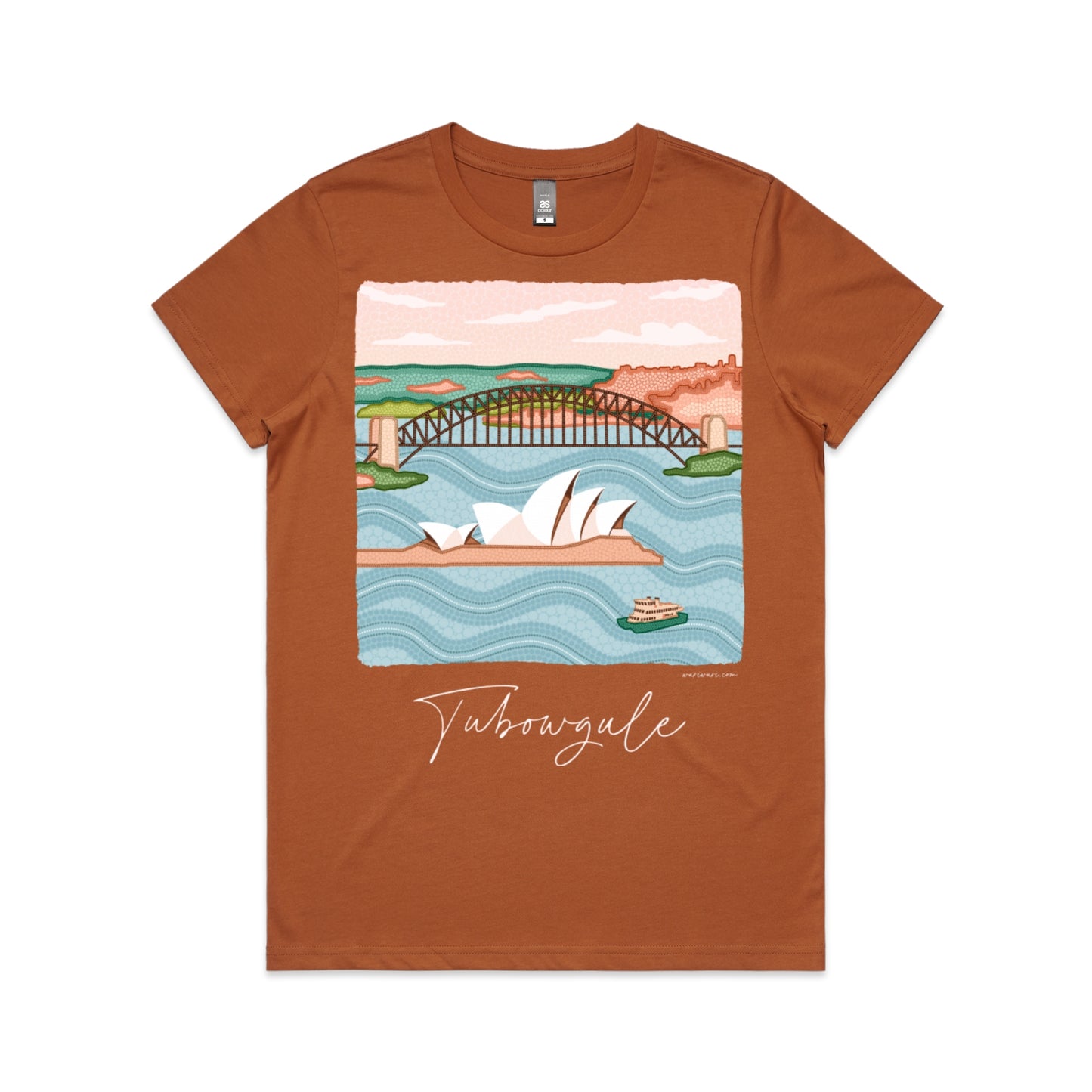 Tubowgule | Women's t-shirt with white text