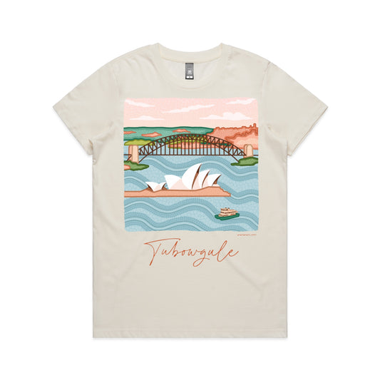 Tubowgule | Women's t-shirt with terracotta text