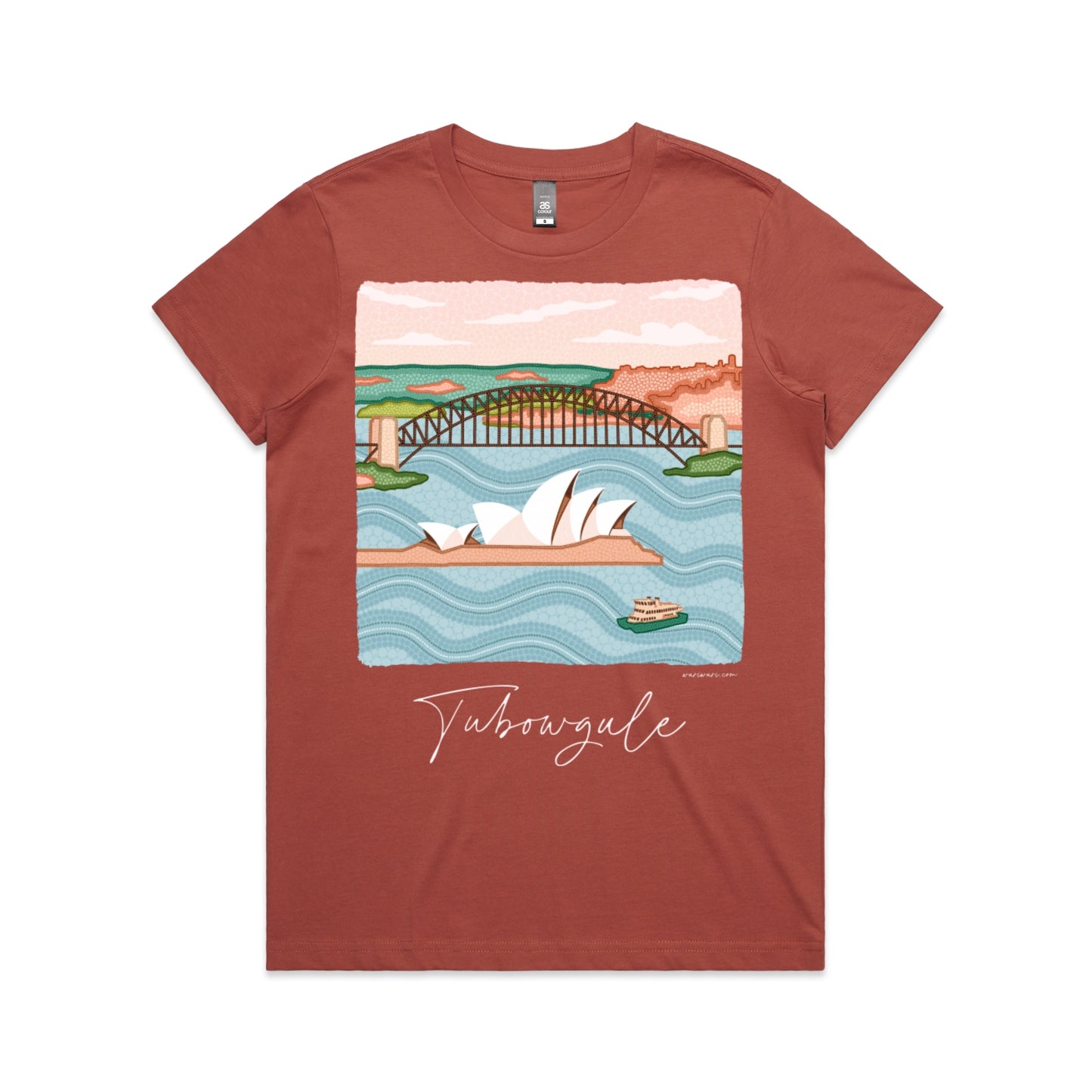 Tubowgule | Women's t-shirt with white text