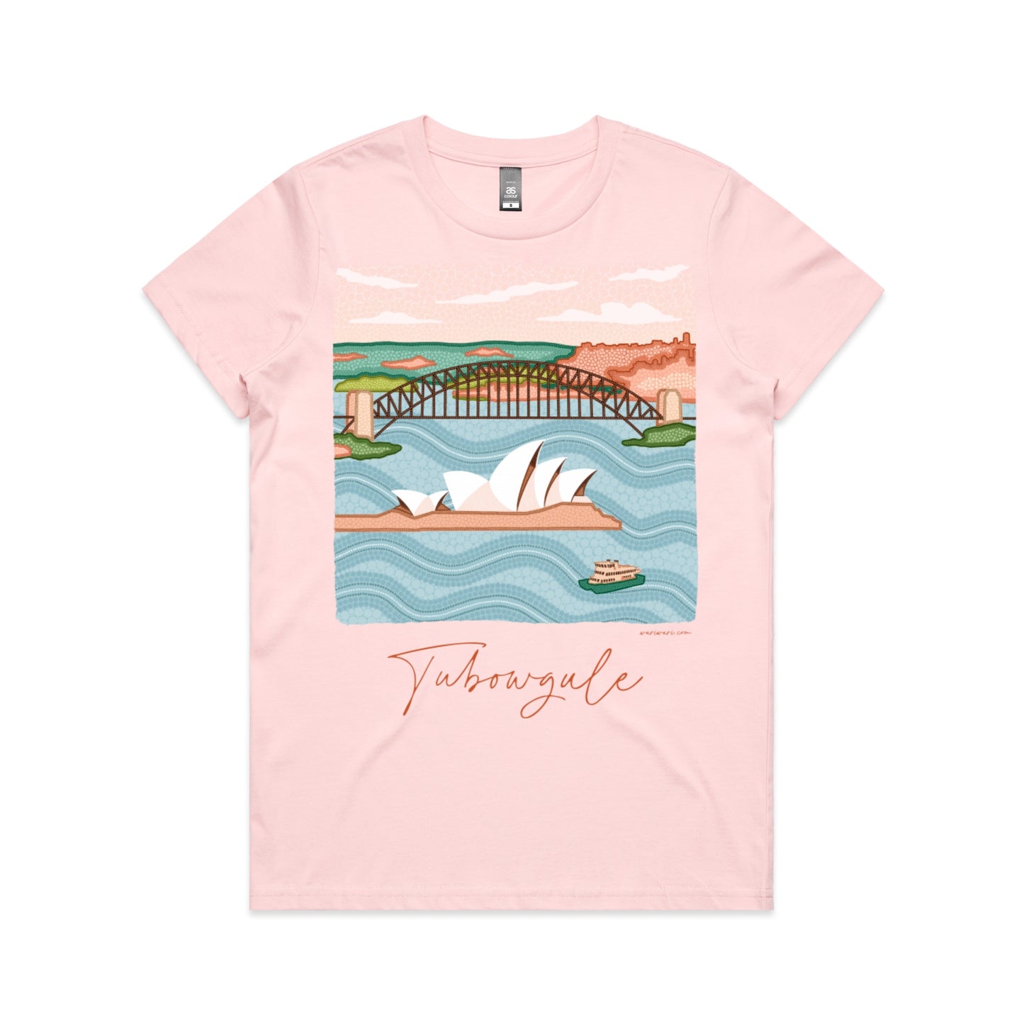 Tubowgule | Women's t-shirt with terracotta text