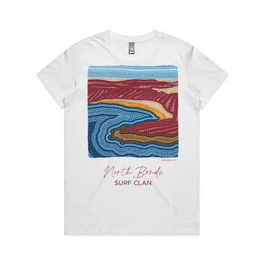 North Bondi Surf Clan | Women's t-shirt with maroon text