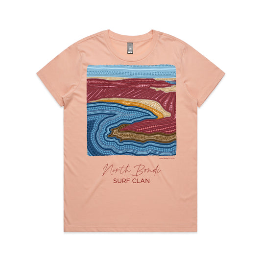 North Bondi Surf Clan | Women's t-shirt with maroon text