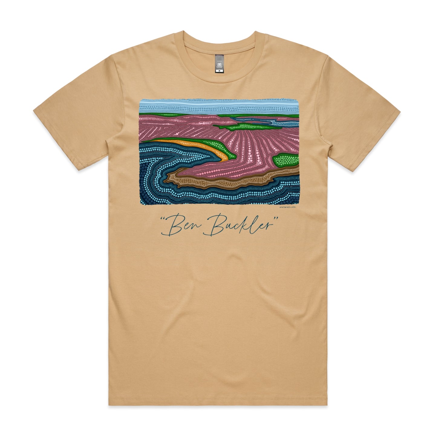 Ben Buckler | Men's t-shirt with navy text