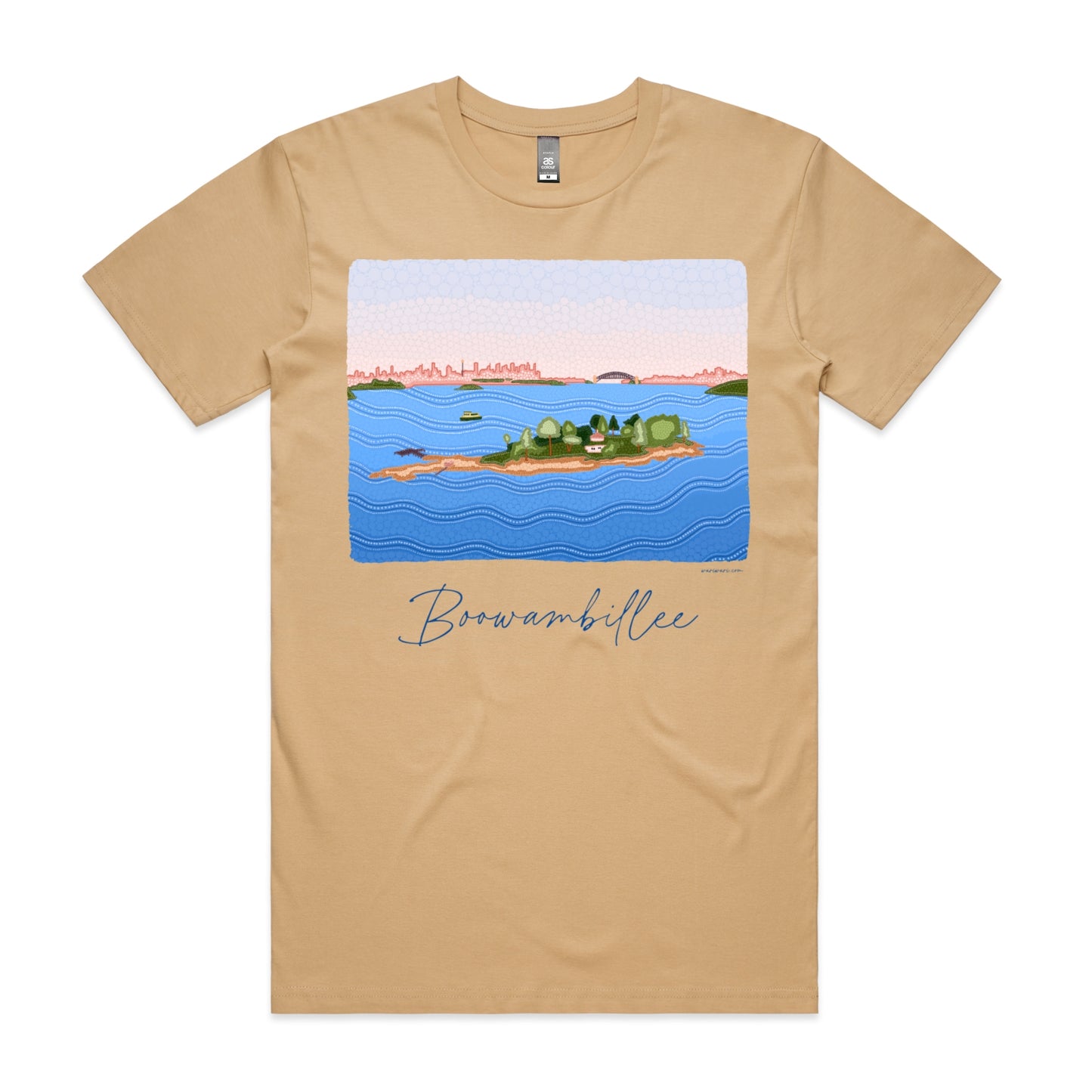 Boowambillee | Men's t-shirt with blue text