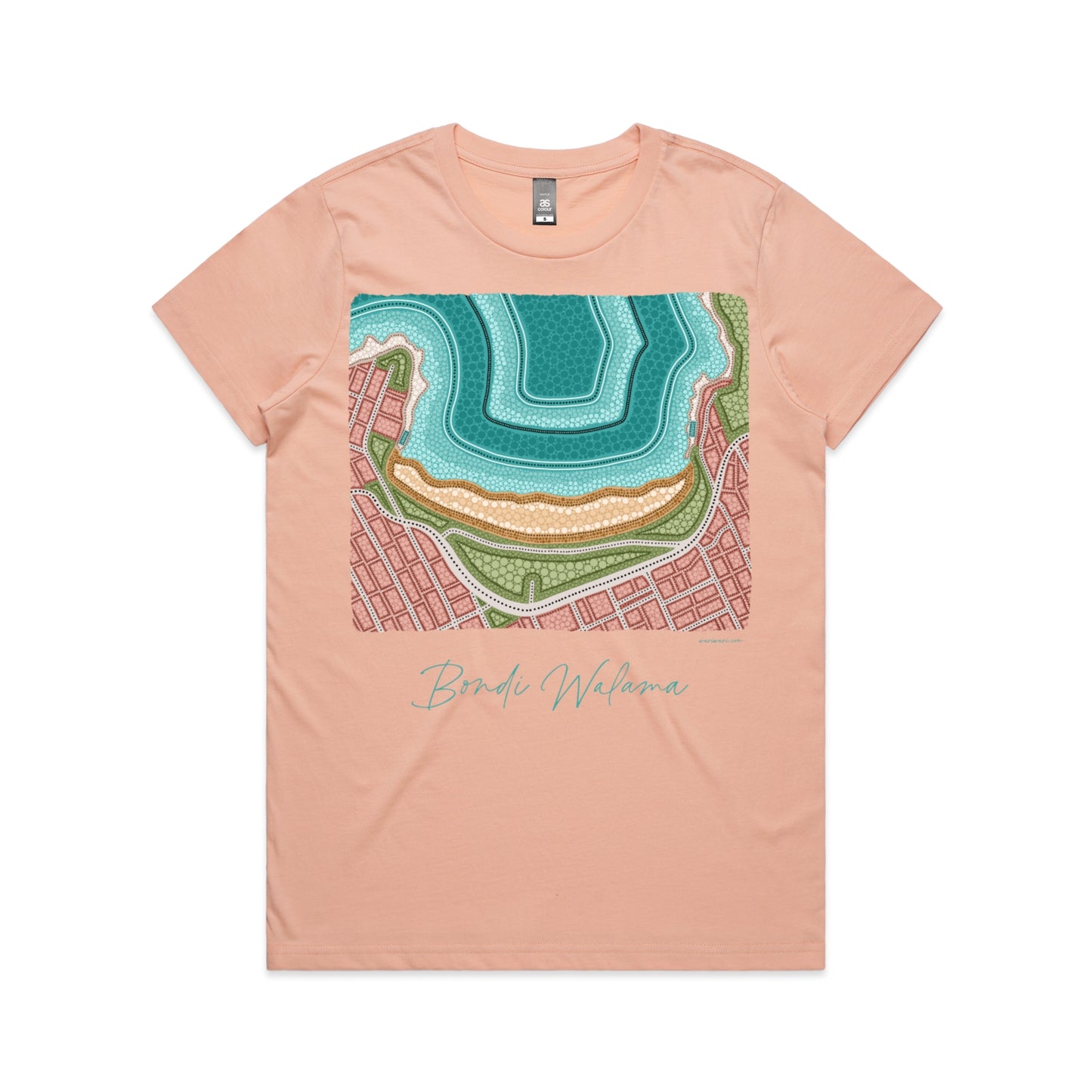 Bondi Walama | Women's t-shirt with teal text